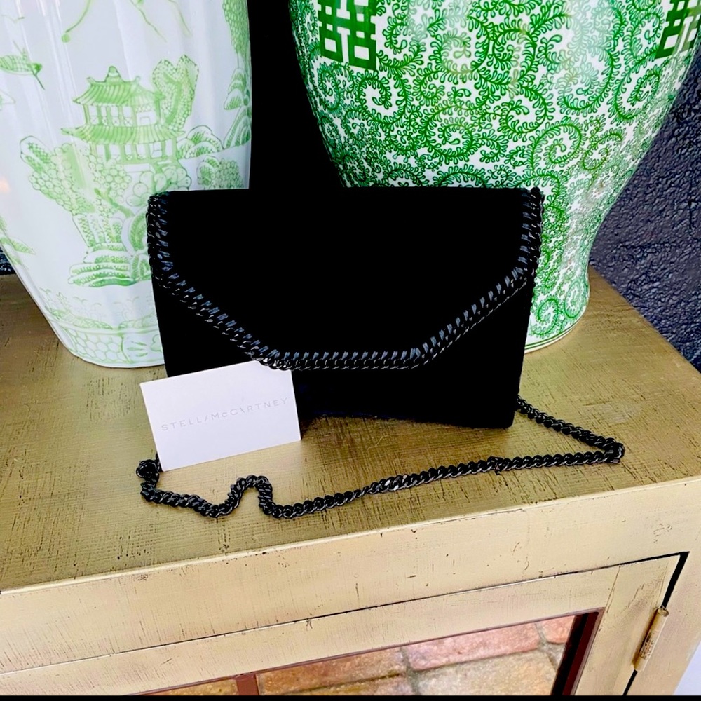 Stella McCartney Black Velvet Crossbody/Clutch!